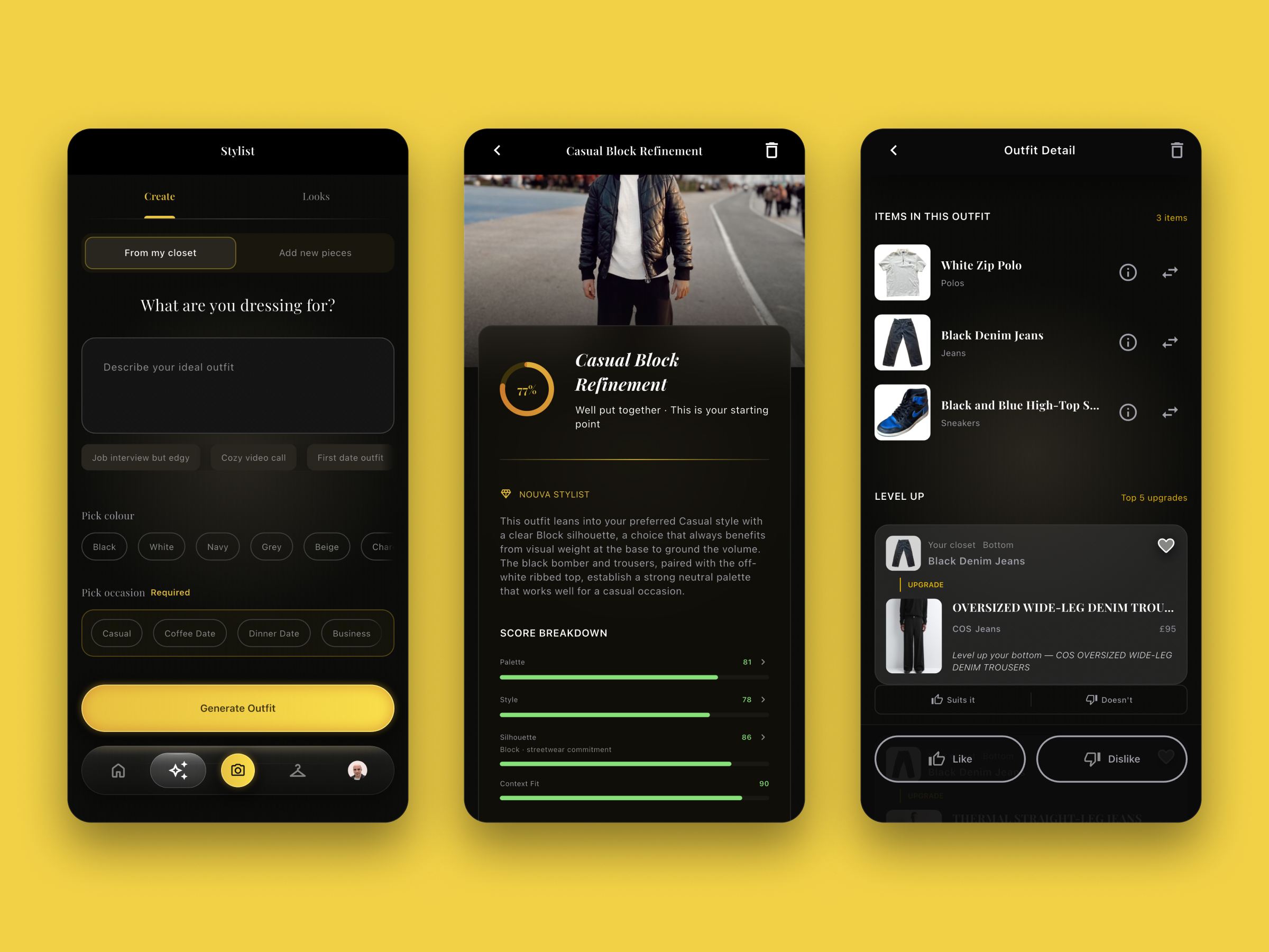 Nouva — An AI stylist, designed and built solo