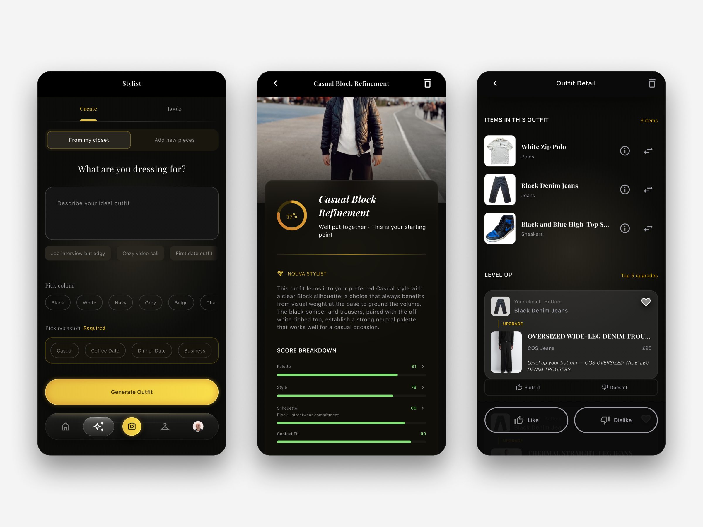 Nouva — An AI stylist, designed and built solo